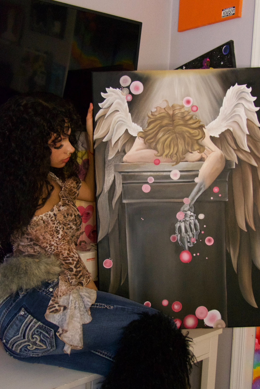 "Fallen Angelz" Original Canvas